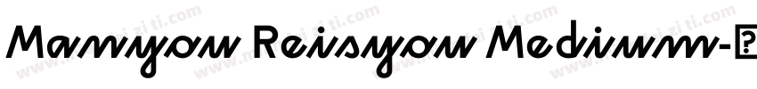Manyou Reisyou Medium字体转换